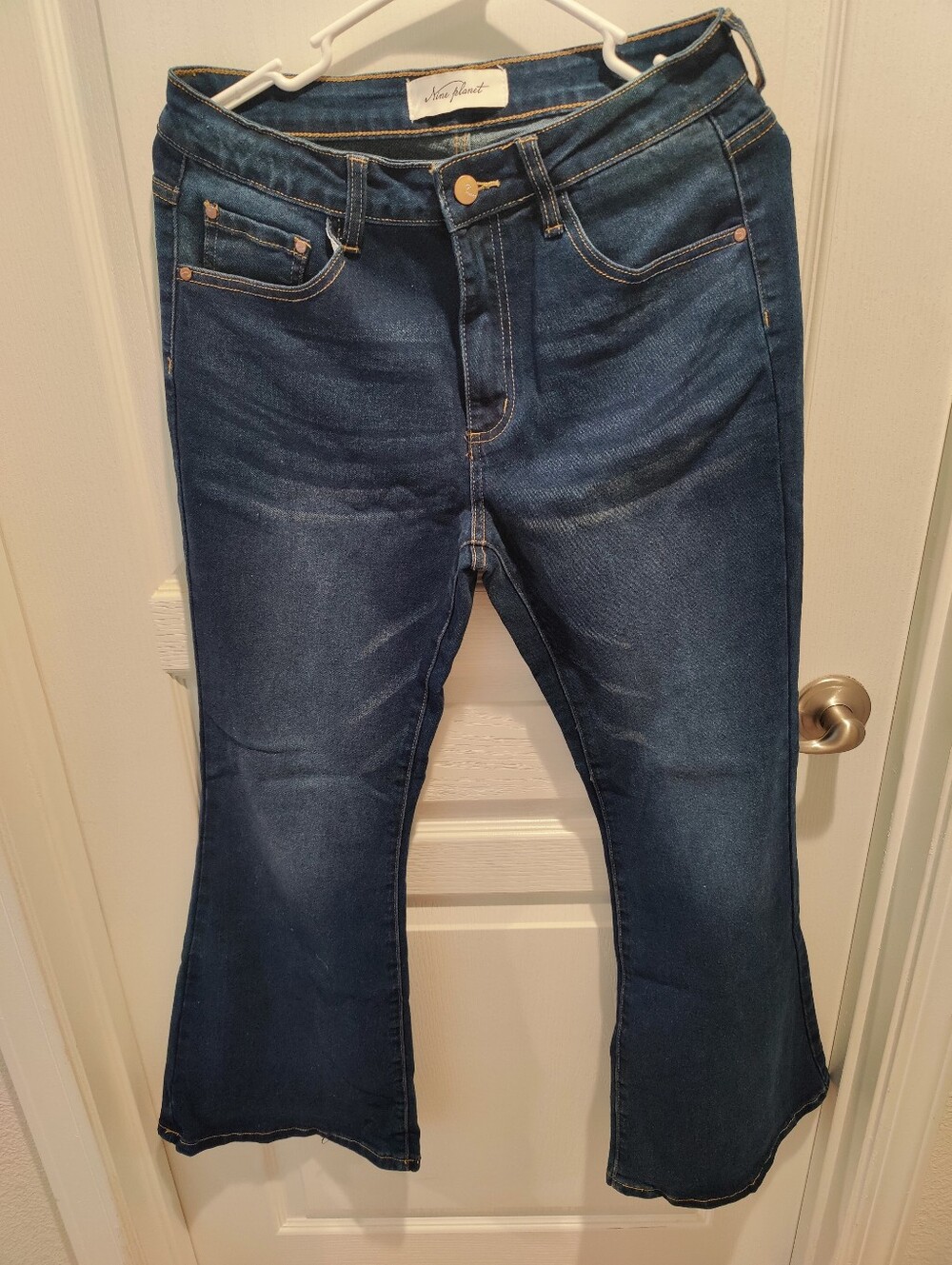 Nine Planet Dark Blue Flare Women's Denim Jeans